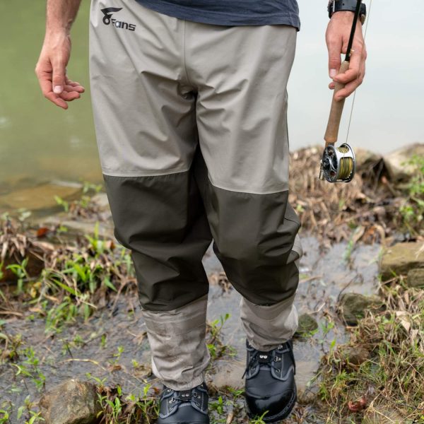 8 Fans Mens Womens Waist Waders,3-Ply Durable Breathable Waterproof Stockingfoot Insulated Wading Pants for Fishing Kayaking - Image 4