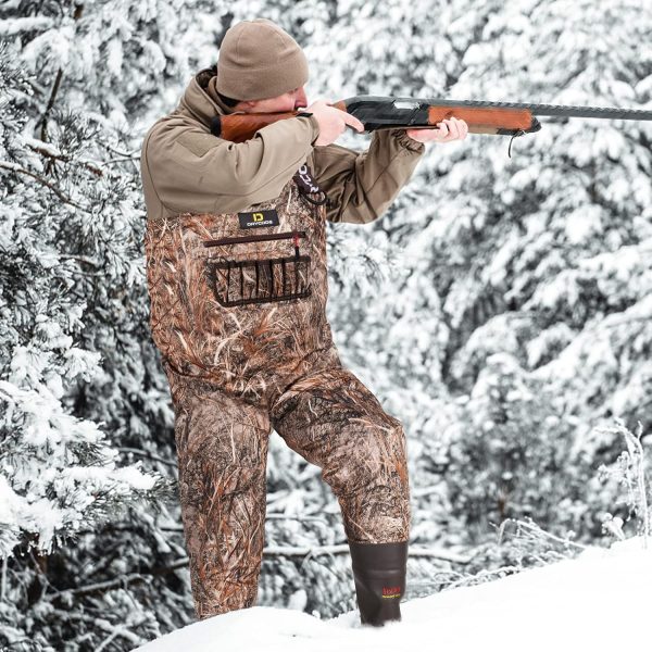 DRYCODE Chest Waders for Men with 1600g Boots, Waterproof Fleece-Lined Insulated Wader with Boot Hanger for Hunting - Image 5