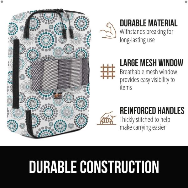 Gorilla Grip 6 Set Packing Cubes, Travel Essentials for Suitcases, Breathable Mesh Organizer Bags for Clothes Toiletries Shoes and Laundry, Luggage and Backpack Carry On Airplane Accessories Spiral - Image 4