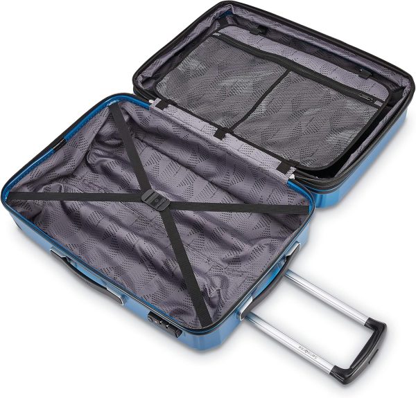 Samsonite Winfield 3 DLX Hardside Luggage with Spinners, Carry-On 20-Inch, Blue/Navy - Image 2